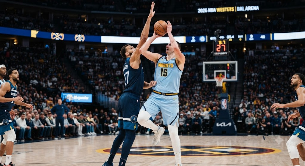 denver nuggets vs timberwolves match player stats